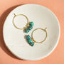 Blue Blossom Hoop Earrings, thumbnail 1 of 3