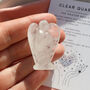 Clear Quartz Angel Crystal 4cm With Gift Bag, thumbnail 1 of 5