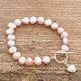 Freshwater Pearl Bracelet With Silver Heart, thumbnail 7 of 8