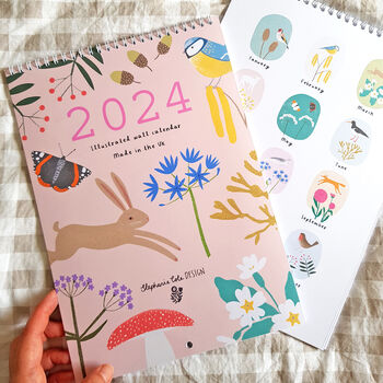 2024 Illustrated Wall Calendar, 3 of 7