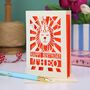 Personalised Papercut Lion Birthday Card, thumbnail 1 of 6