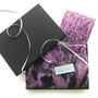 Pink Plum Print Floral Scarf Gift Boxed With Card, thumbnail 6 of 7