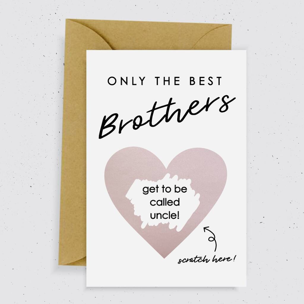 Only The Best Brothers Baby Announcement Card By momo+boo