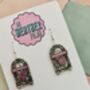Jukebox Glitter Resin Earrings / Gift For Music Lover / Retro Rockabilly Jewellery / Gift For Dancers And Music Lovers, thumbnail 2 of 6