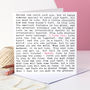 I Love You Love Letter Quotes Card, thumbnail 2 of 9