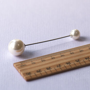 Faux Pearl Long Scarf Pin, 6 of 12