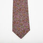 Dancys Mens Purple Floral Slim Style Tie, thumbnail 10 of 10