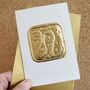 Handmade Lunar New Year Of Snake 2025 Gold Card, thumbnail 4 of 4