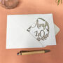 Personalised 40th Floral Birthday Papercut Card, thumbnail 5 of 12
