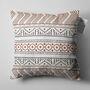 Aztec Pattern Cushion Cover With Geometric Brown Lines, thumbnail 5 of 7