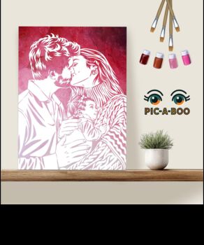 Personalised Paint Your Own Photo Portrait Diy Kit | 70 X 50cm, 4 of 7