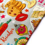 Christmas Tea Towel Eat Drink And Be Merry Foodie, thumbnail 7 of 12