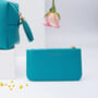 Turquoise Coin Purse With 'Be Happy' Slogan, thumbnail 1 of 3