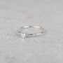 Sterling Silver Mini Heart Charm Ring, thumbnail 2 of 7
