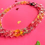 Speckled Acrylic Link Statement Necklace, thumbnail 2 of 6