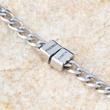 Gold Charm Name Initials Date Message Bracelet For Men And Women, 10 of 12