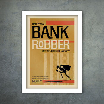 Bankrobber Music Poster Print, 3 of 3