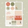 Christmas Gift Tag Sticker Sheets, thumbnail 1 of 6
