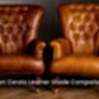 Italian Leather Metal Leg Chair Brown Or Grey, thumbnail 8 of 9