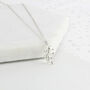 Sterling Silver 70th Birthday Leaf Necklace, thumbnail 3 of 6