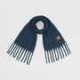 Cosy Teal Boucle Scarf, thumbnail 1 of 5
