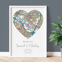 The Place We Said I Do Ordnance Survey Landranger Personalised Map Print Wedding Gift, thumbnail 1 of 12