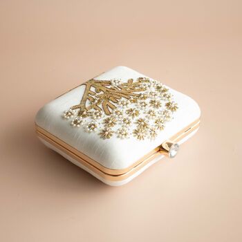 Ivory Mulberry Tree Clutch, 5 of 10
