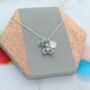 Teddy Bear Personalised Birthstone Necklace, thumbnail 1 of 3