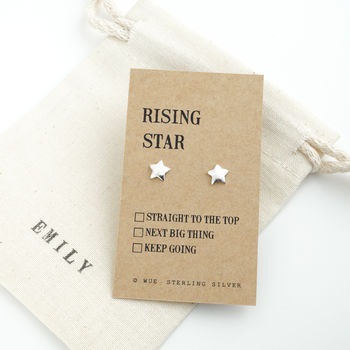 Silver Star Earrings. Rising Star, 2 of 5