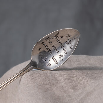 Hand Stamped Vintage Spoon, 12 of 12