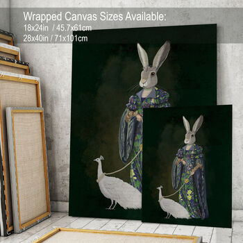 Ophelia Dolton And White Peacock Ltd Edition Rabbit, 7 of 7