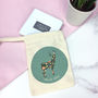 Personalised Deer Silhouette Rose Gold Compact Mirror, thumbnail 5 of 9