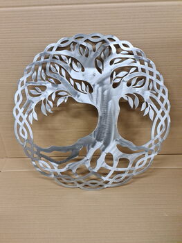 Tree Of Life Hanging Modern Metal Wall Art Home Decor, 10 of 11