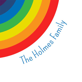 Personalised Rainbow Family Print, 3 of 6