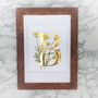 B Is For Buttercup Gilded Initial Print, thumbnail 5 of 6