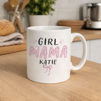 New Mum Gifts Girl Mama Personalised Mug, 3 of 6