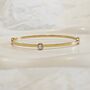 Solitaire Diamond Bangle Gold, thumbnail 2 of 7