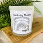 Funny Personalised Gardening Affirmation Candle, thumbnail 2 of 11