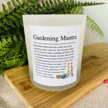 Funny Personalised Gardening Affirmation Candle, 2 of 11