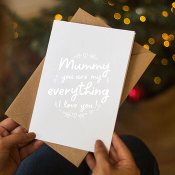 Foil 'Mummy Is My Everything' Card, 3 of 7