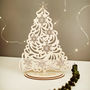 Personalised Christmas Tree With Snowflakes, thumbnail 2 of 4