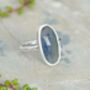 Oval Sapphire Ring In Sterling Silver, thumbnail 2 of 3