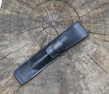 Personalised Leather Single Pen Holder With Presentation Box, 5 of 11