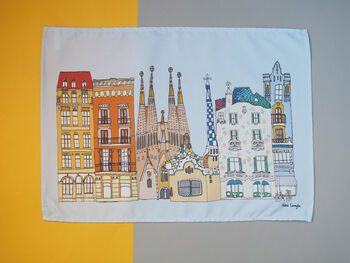 Barcelona Print Tea Towel, 3 of 3