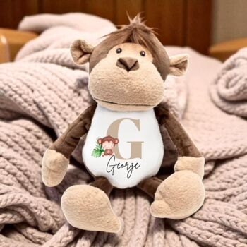 Personalised Monkey Soft Toy, 2 of 2