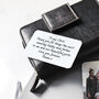 Personalised Wallet Or Purse Metal Message Cards, thumbnail 2 of 6