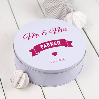 Personalised Mr And Mrs Tin, 2 of 6