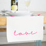 'Love' Neon Sign Table Runner, thumbnail 1 of 6