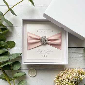 Personalised Wedding Card. Personalised Luxury Design In A Box, 4 of 8