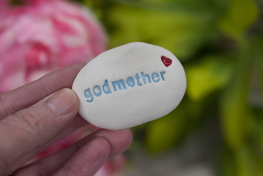 'Godmother' Gift Pocket Pebble, 1 of 2